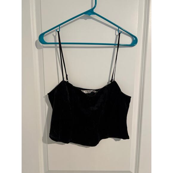 Victoria’s Secret velvet black tank top size medium - Picture 1 of 5